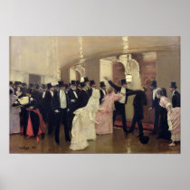 An Argument in the Corridors of the Opera, 1889 Poster