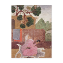 An ascetic on a tigerskin postcard
