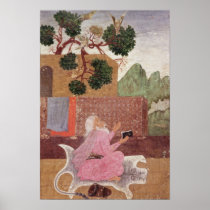 An ascetic on a tigerskin poster