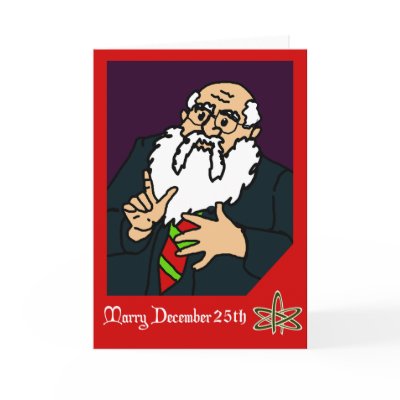 An Atheist Christmas Greeting Greeting Card by unholyghost
