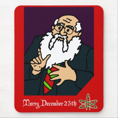 An Atheist Christmas Greeting Mousepad by unholyghost