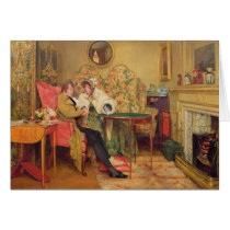 An Attentive Visitor Greeting Card