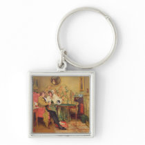 An Attentive Visitor Keychains