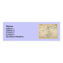 An Authentic 1690 Pirate Map Business Card Template