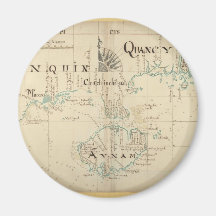 An Authentic 1690 Pirate Map Refrigerator Magnet