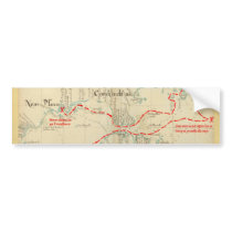 An Authentic 1690 Pirate Map (with embellishments) Bumper Sticker