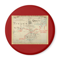 An Authentic 1690 Pirate Map (with embellishments) Magnet