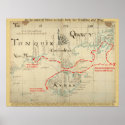 An Authentic 1690 Pirate Map (with embellishments) posters