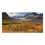 An Autumn View Island of Hinnoya Troms Norway Customized Photo Card