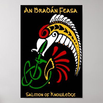 An BradÃ¡n Feasa - The Salmon of Knowledge Poster by irishcountry