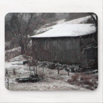 An Early Morning Snowstorm In Scott County, Virgin Mousepads