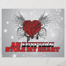 An Egyptian Stole my Heart Personalized Flyer