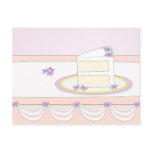 An Elegant Slice Of Wedding Cake Postcards