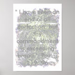 An End of all Perfection Poster Print