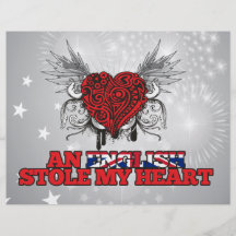 An English Stole my Heart Full Color Flyer