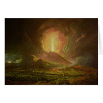 An Eruption of Vesuvius, seen from Portici Card