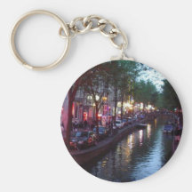 An evening in Amsterdam Key Chain