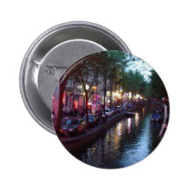 An evening in Amsterdam Pinback Buttons