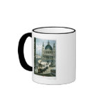 An exact representation of the grand funeral car coffee mug