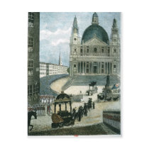 An exact representation of the grand funeral car post cards