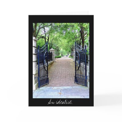 An idealist. greeting card by jtmoser