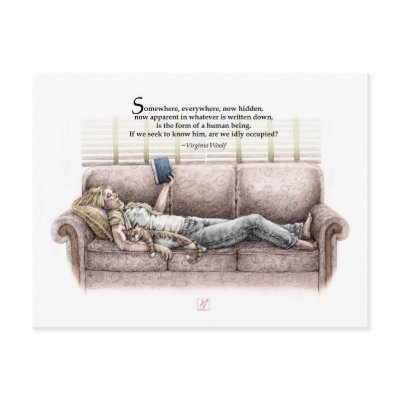 An Idle Moment Postcard by adiehltwin