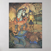 An Immense Dragon Lying by the Waterside Poster