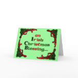 An Irish Christmas Blessing... Cards