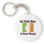 An Irish Man Is Never Wrong Keychain