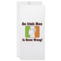 An Irish Man Is Never Wrong rack cards