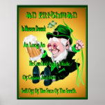 An Irishman Is Never Drunk! Print