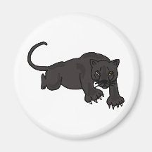 AN- Leaping Panther Fridge Magnet