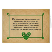 An Old Irish Blessing  Card