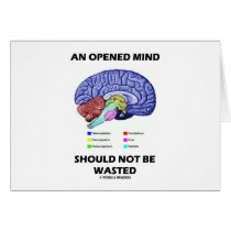 An Opened Mind Should Not Be Wasted (Brain)