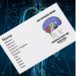 An Opened Mind Should Not Be Wasted (Brain Humour) business cards