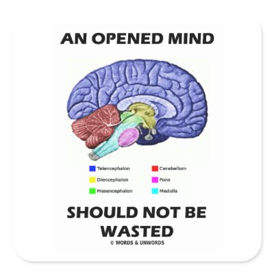 An Opened Mind Should Not Be Wasted (Brain) by wordsunwords