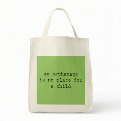 an orphanage is no place for a child canvas bags by frednphil