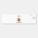 An Outline Of My Guts (Digestive System Humour) Bumper Sticker