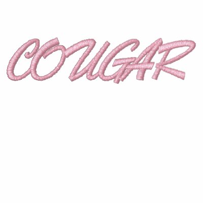 AN WOMAN'S POLO SHIRT with "COUGAR" on it. by e_zazzle_man