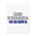 Anaemia Is Not Contagious..