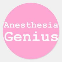 Anaesthesia Genius Gifts Stickers
