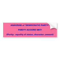 ANAGRAM of "DEMOCRATIC PARTY":PARITY ACCORD MET...