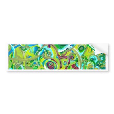 Anahata - energies open bumper sticker by whittyart