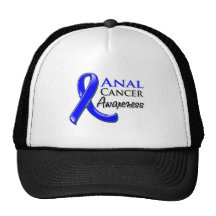 Anal Cancer Awareness Ribbon Mesh Hats