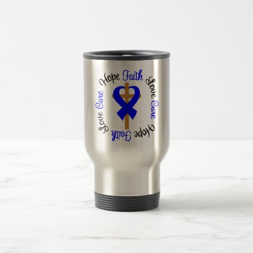 Anal Cancer Faith Hope Love Cross Coffee Mug