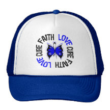 Anal Cancer Faith Love Cure Trucker Hats
