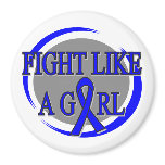 Anal Cancer Fight Like A Girl Circular Magnets