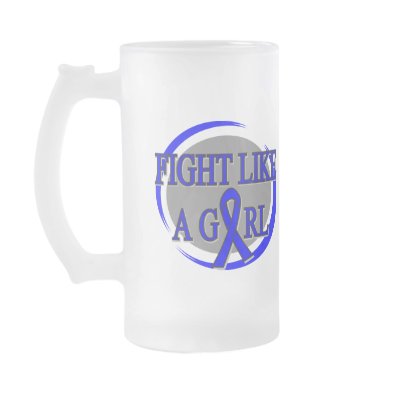 Anal Cancer Fight Like A Girl Circular Coffee Mugs by MissionWeCanDoIt