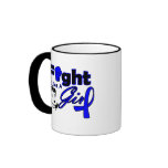 Anal Cancer Fight Like A Girl - Retro Girl Coffee Mugs