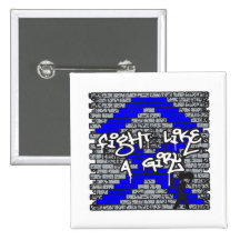 Anal Cancer Graffiti Wall Fight Like A Girl Buttons